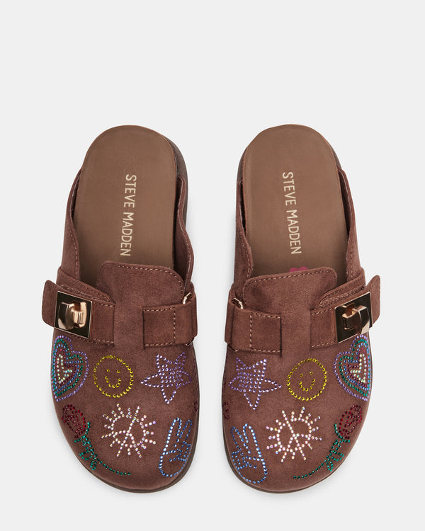 Steve Madden Kids' Moneyy Brown Rhinestones KIDS'MONEYYRHINESTONES KIDS' SHOES