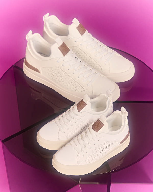 Steve Madden Kids' Oasys And Men's Dack White Sneaker Bundle KIDS'OASYSANDMEN'SDACKWHITESNEAKERBUNDLE