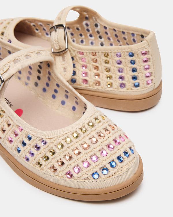 Steve Madden Kids' Roree Natural Rhinestones KIDS'ROREERHINESTONES KIDS' SHOES