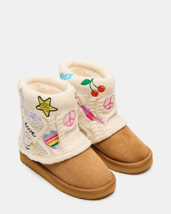 Steve Madden Kids' Swayy Cognac Multi KIDS'SWAYYCOGNACMULTI KIDS' SHOES