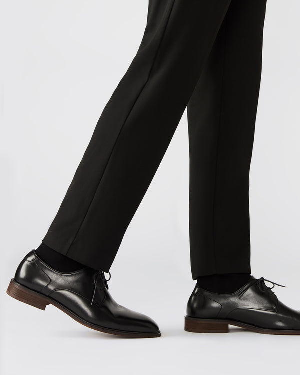 Steve Madden Leland Black Leather LELAND MEN'S SHOES