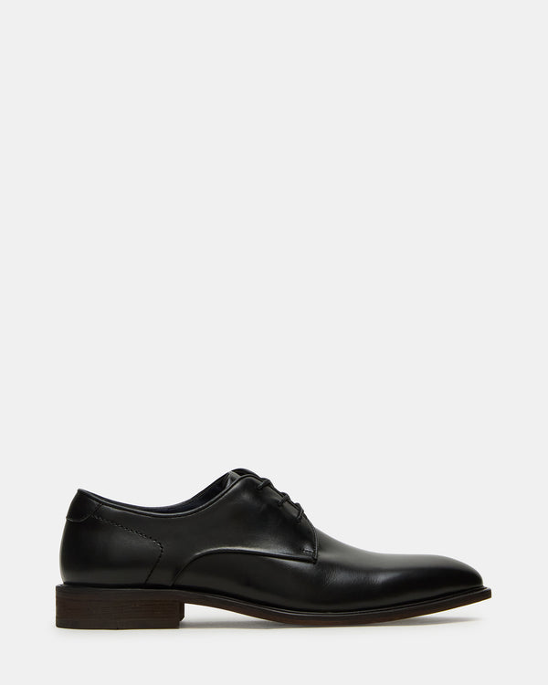 Steve Madden Leland Black Leather LELAND MEN'S SHOES