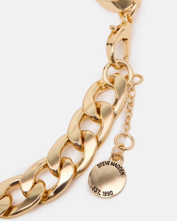 Steve Madden Link Chain Anklet Gold LINKCHAINANKLET
