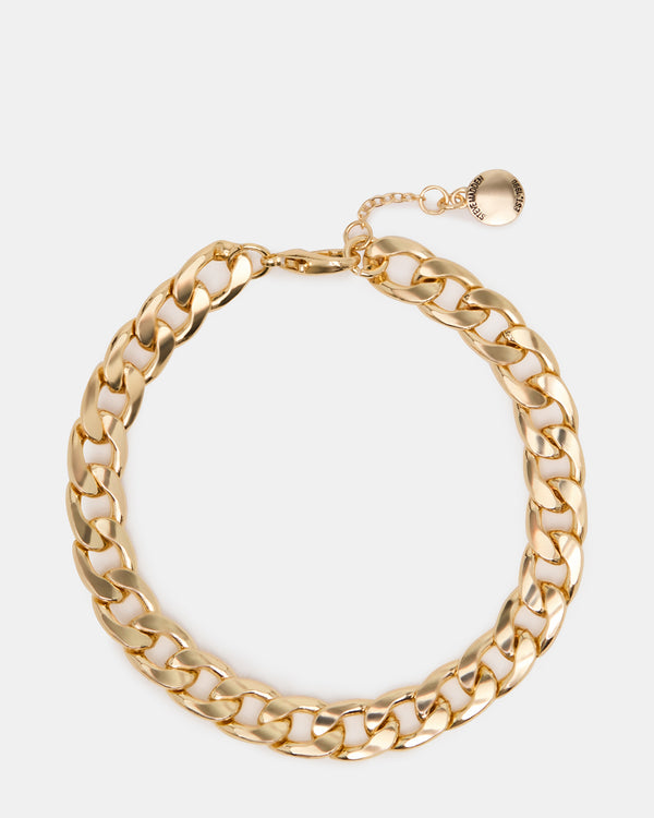 Steve Madden Link Chain Anklet Gold LINKCHAINANKLET