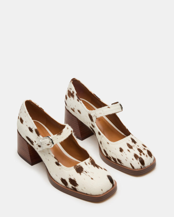 Steve Madden Lisbon Brown Cow Print LISBONBROWNCOWPRINT