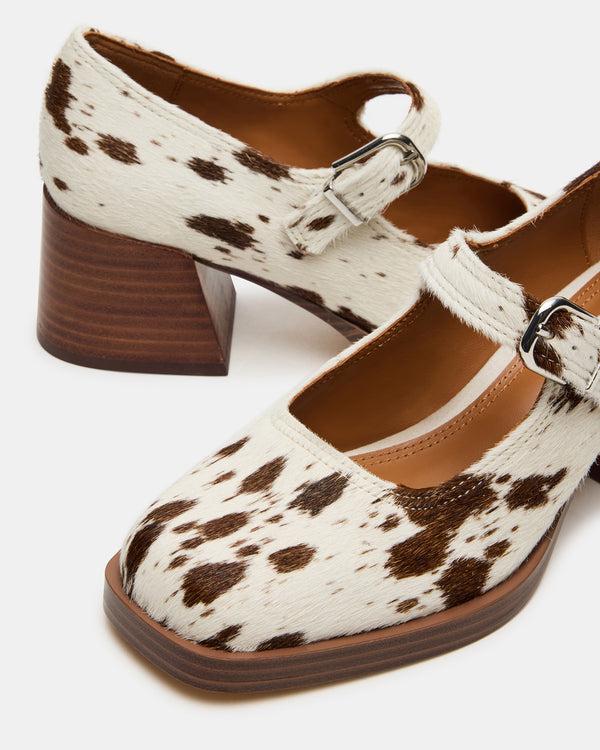 Steve Madden Lisbon Brown Cow Print LISBONBROWNCOWPRINT