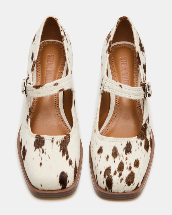 Steve Madden Lisbon Brown Cow Print LISBONBROWNCOWPRINT