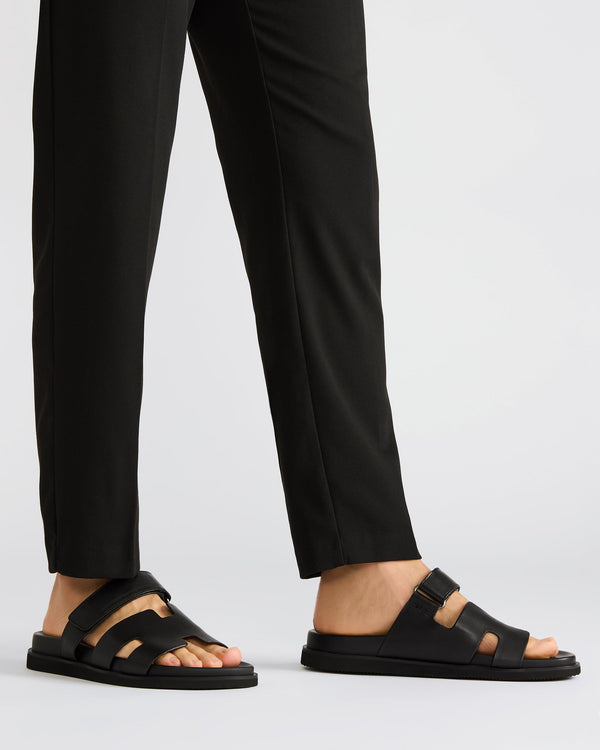 Steve Madden Maiven Black Leather MAIVEN MEN'S SHOES