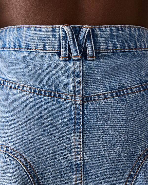 Steve Madden Melany Denim Skirt Forever Blue MELANYDENIMSKIRT