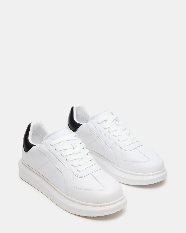 Steve Madden Minou White Black MINOUWHITEBLACK MEN'S SHOES