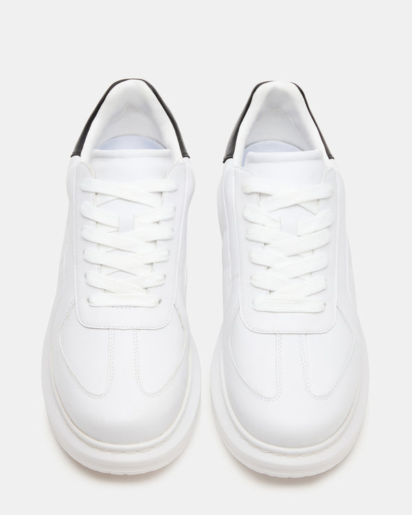 Steve Madden Minou White Black MINOUWHITEBLACK MEN'S SHOES