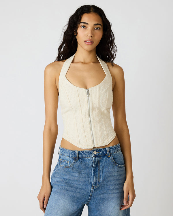 Steve Madden Natasha Corset Top Natural NATASHACORSETTOP