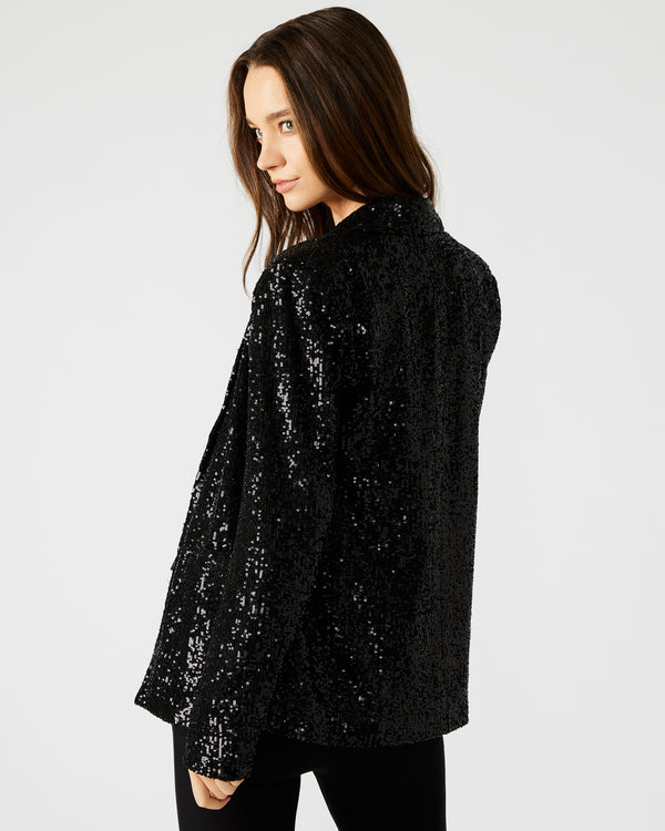 Steve Madden Payton Sequin Blazer Black PAYTONSEQUINBLAZER