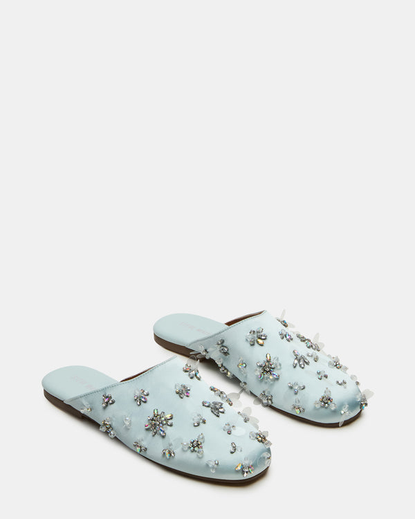 Steve Madden Pearson Blue Satin Rhinestones PEARSONRHINESTONES