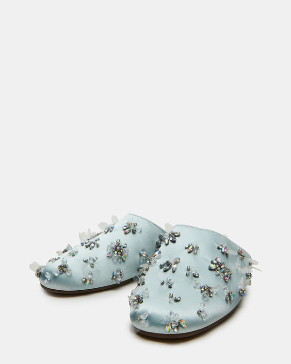 Steve Madden Pearson Blue Satin Rhinestones PEARSONRHINESTONES