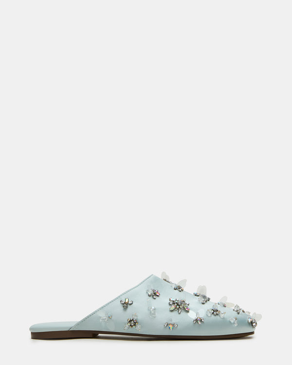 Steve Madden Pearson Blue Satin Rhinestones PEARSONRHINESTONES