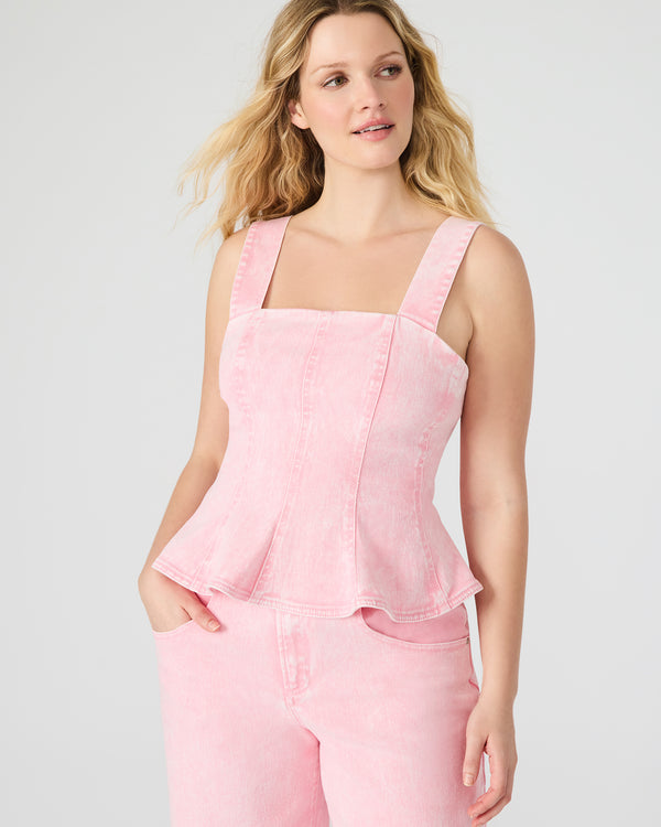 Steve Madden Penelopi Denim Top Pink PENELOPIDENIMTOP