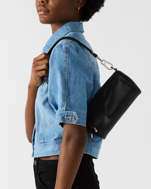 Steve Madden Priya Perforated Bag Black PRIYAPERFORATEDBAG