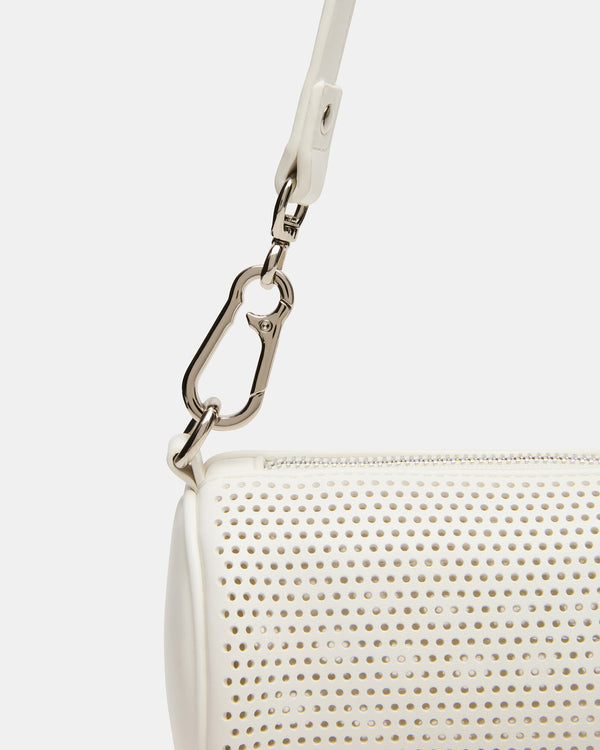 Steve Madden Priya Perforated Bag White PRIYAPERFORATEDBAG