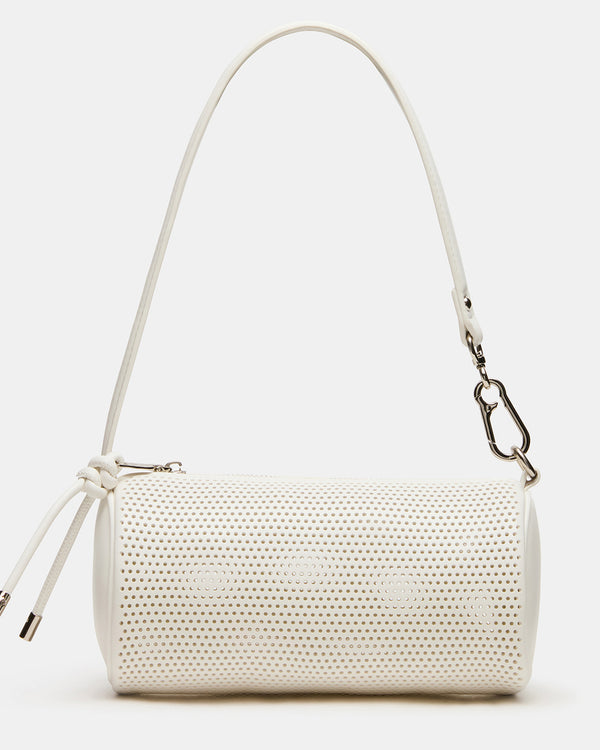 Steve Madden Priya Perforated Bag White PRIYAPERFORATEDBAG