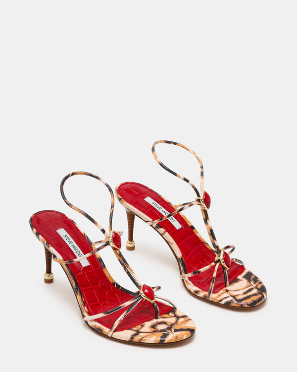 Steve Madden Ramos Stone Red/brown Print RAMOSSTONERED/BROWNPRINT