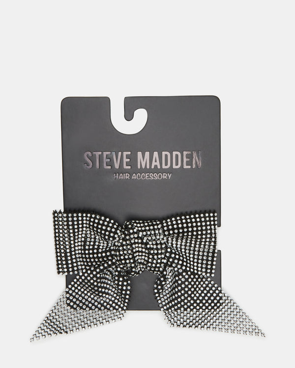 Steve Madden Rhinestone Mesh Hair Bow Black/silver RHINESTONEMESHHAIRBOWBLACK/SILVER
