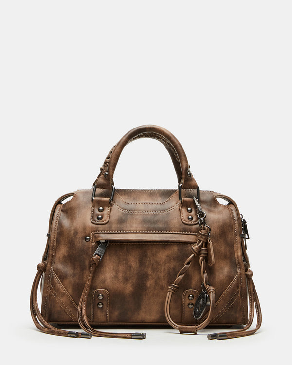 Steve Madden Riggs Bag Brown Distressed RIGGSBAGBROWNDISTRESSED