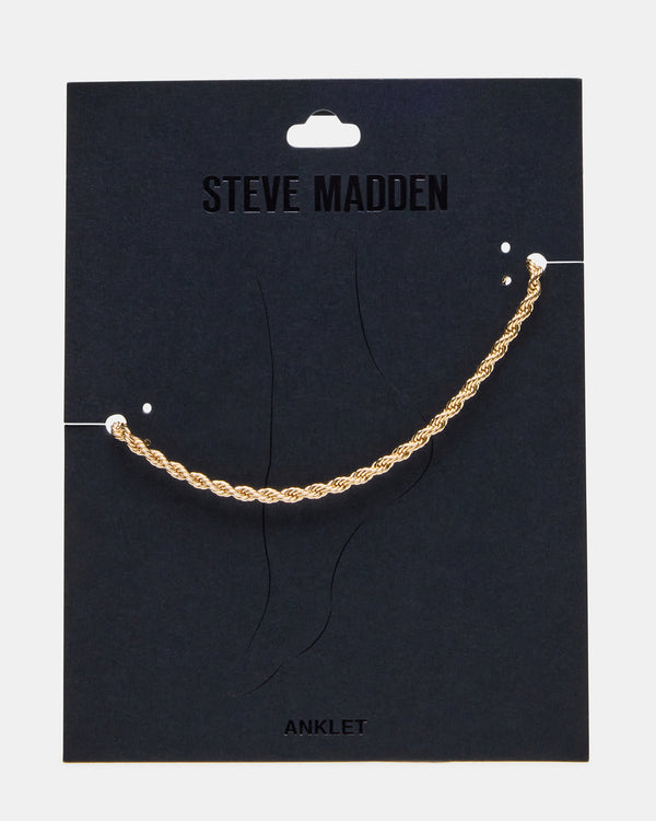 Steve Madden Rope Chain Anklet Gold ROPECHAINANKLET