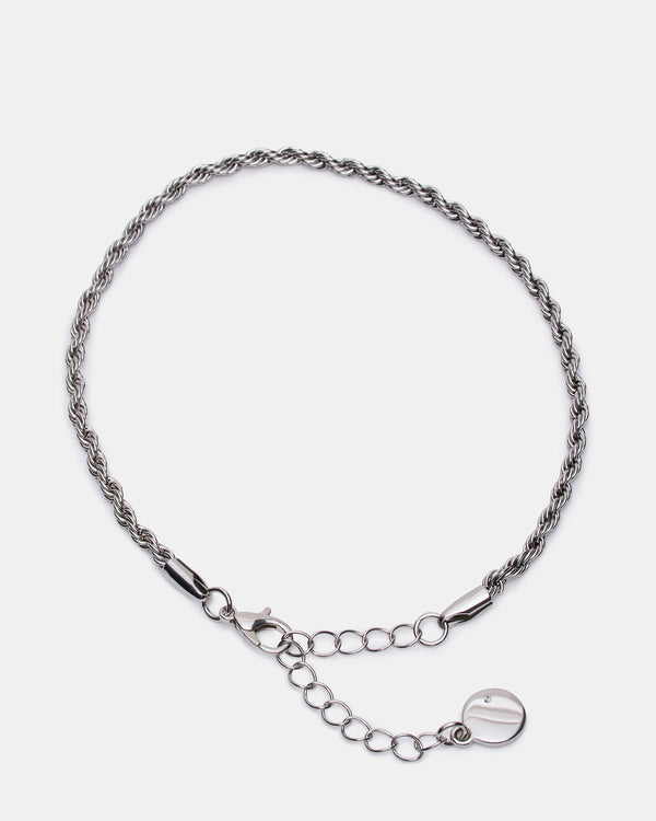 Steve Madden Rope Chain Anklet Silver ROPECHAINANKLET