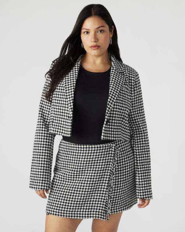 Steve Madden Rupi Cropped Blazer Black/white RUPICROPPEDBLAZERBLACK/WHITE