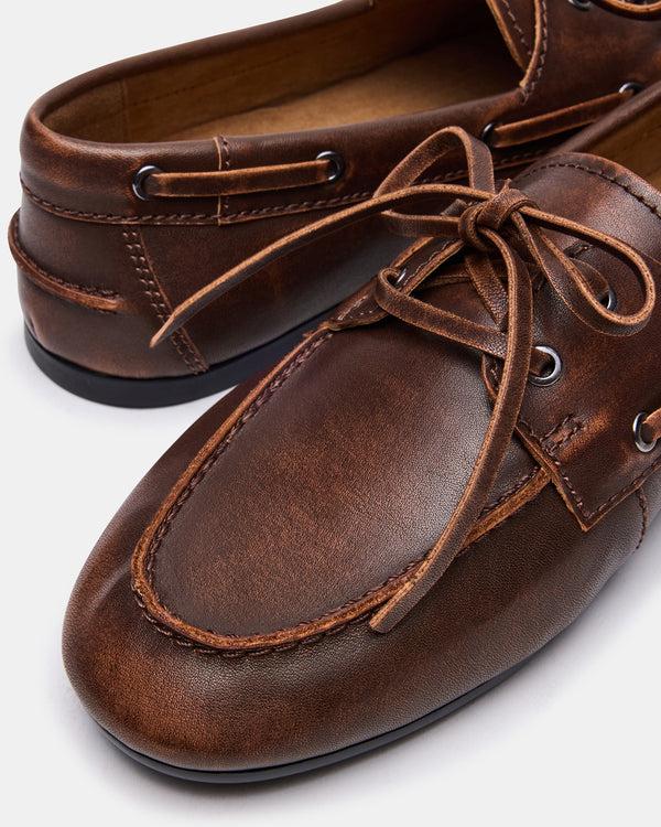 Steve Madden Scoutt Brown Leather SCOUTT MEN'S SHOES