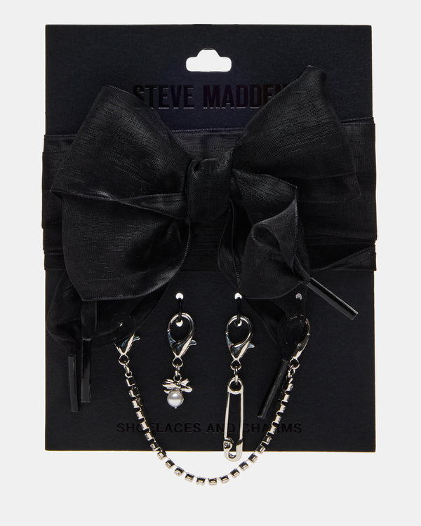 Steve Madden Shoe Laces And Charms Black SHOELACESANDCHARMS