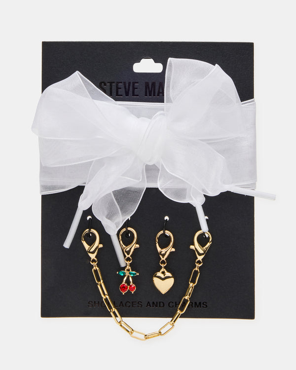 Steve Madden Shoe Laces And Charms White SHOELACESANDCHARMS