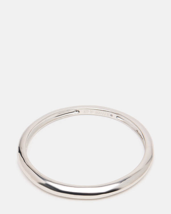Steve Madden Skinny Bangle Band Bracelet Silver SKINNYBANGLEBANDBRACELET