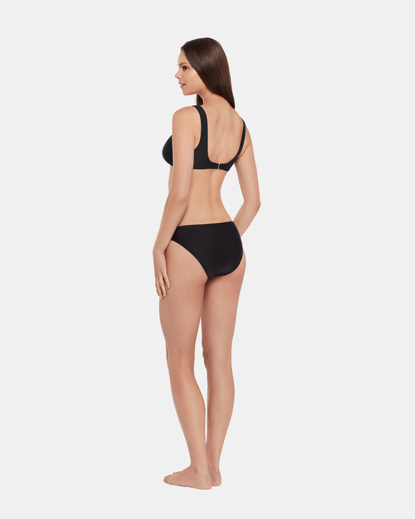 Steve Madden Sleek 'n Chic Bikini Bottom Black SLEEK'NCHICBIKINIBOTTOM