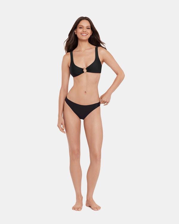 Steve Madden Sleek 'n Chic Bikini Bottom Black SLEEK'NCHICBIKINIBOTTOM