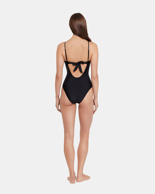Steve Madden Sleek 'n Chic One Piece Swimsuit Black SLEEK'NCHICONEPIECESWIMSUIT