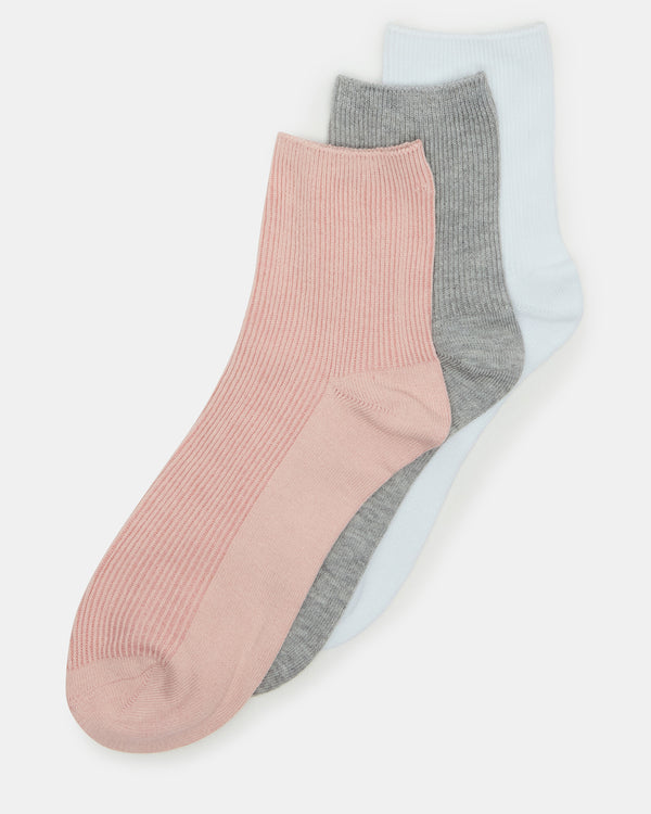 Steve Madden 3 Pack Anklet Socks 3PACKANKLETSOCKS
