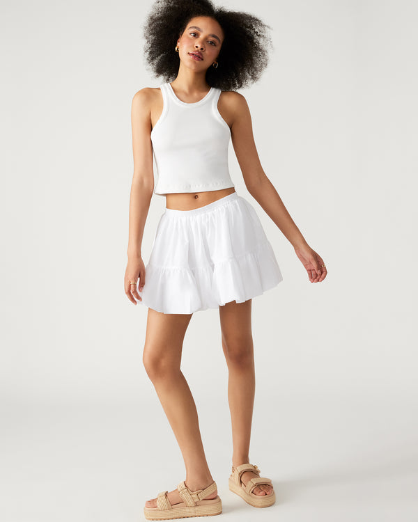 Steve Madden Aisha Skirt White AISHASKIRT