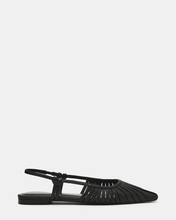 Steve Madden Alandria Black Raffia ALANDRIA