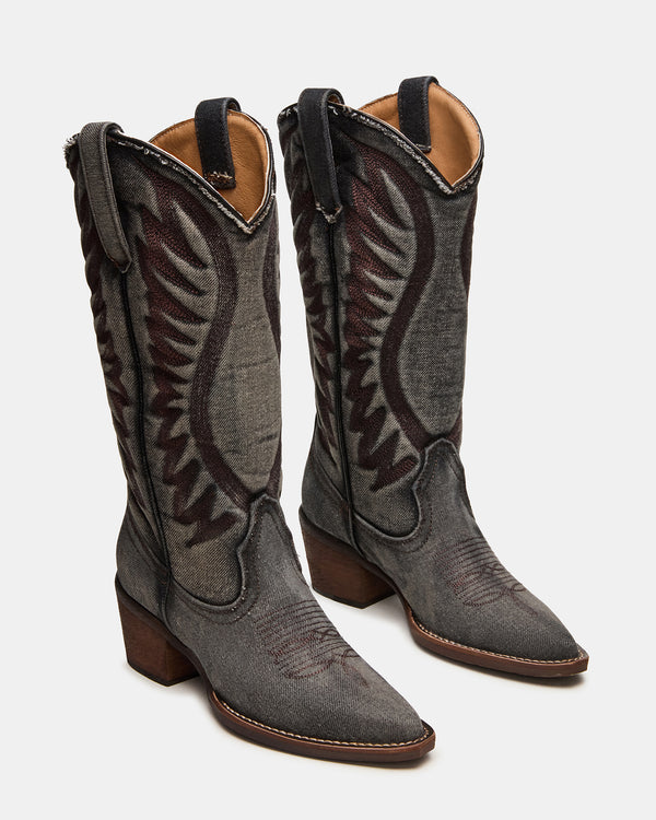 Steve Madden Albany Black Denim ALBANYDENIM