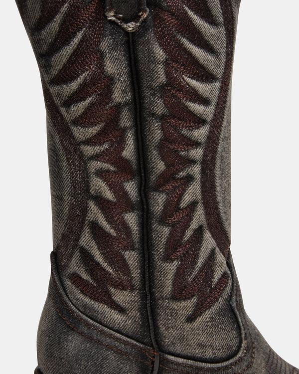 Steve Madden Albany Black Denim ALBANYDENIM