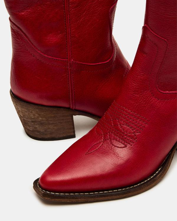 Steve Madden Albany Red Leather ALBANY