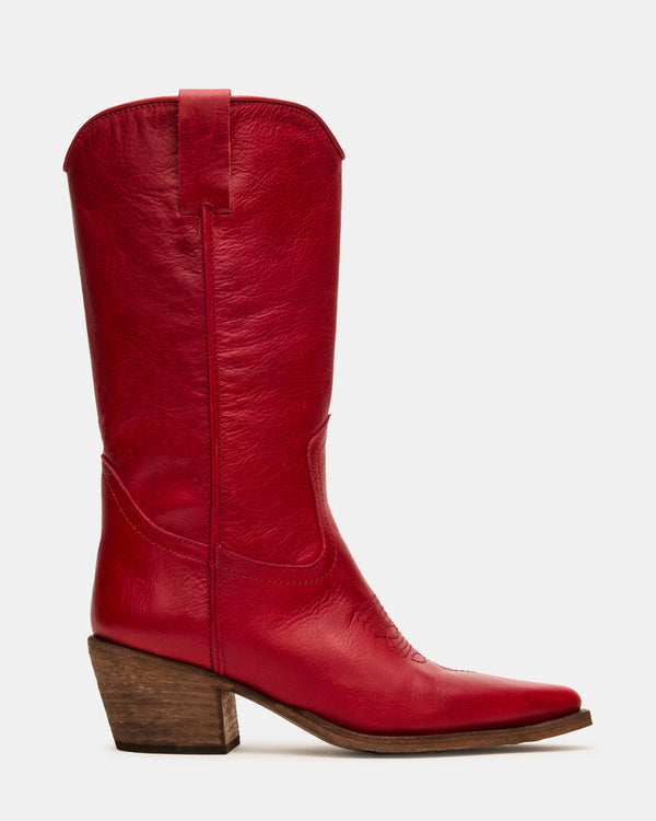 Steve Madden Albany Red Leather ALBANY