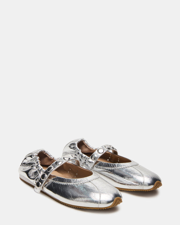 Steve Madden Anaya Silver Leather Studs ANAYASTUDS