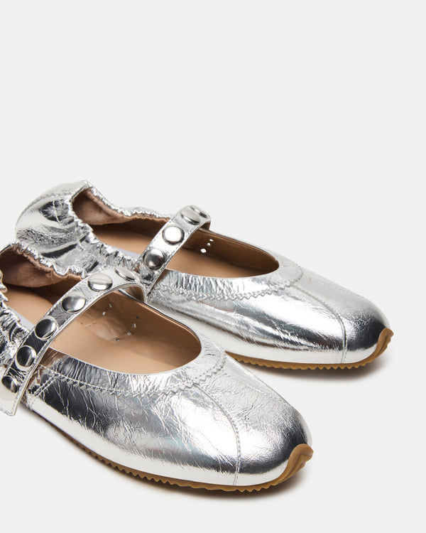 Steve Madden Anaya Silver Leather Studs ANAYASTUDS