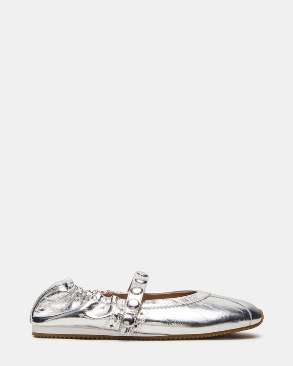 Steve Madden Anaya Silver Leather Studs ANAYASTUDS