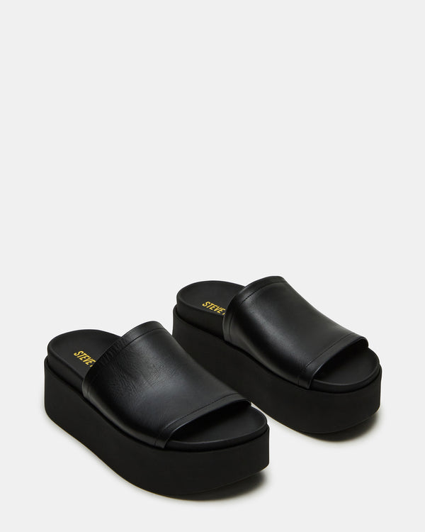 Steve Madden Arwen Black Leather ARWEN