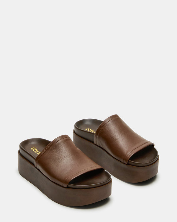 Steve Madden Arwen Brown Leather ARWEN