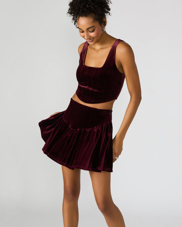 Steve Madden Aryanna Top Wine ARYANNATOP